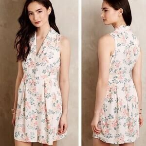 Paper Crown x Rifle Paper Co. Floral Sleeveless Shirt Dress